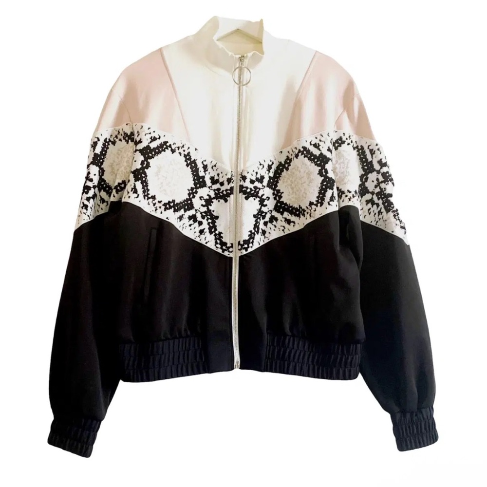 Maje Thelo Python Print Track Jacket S - image 2